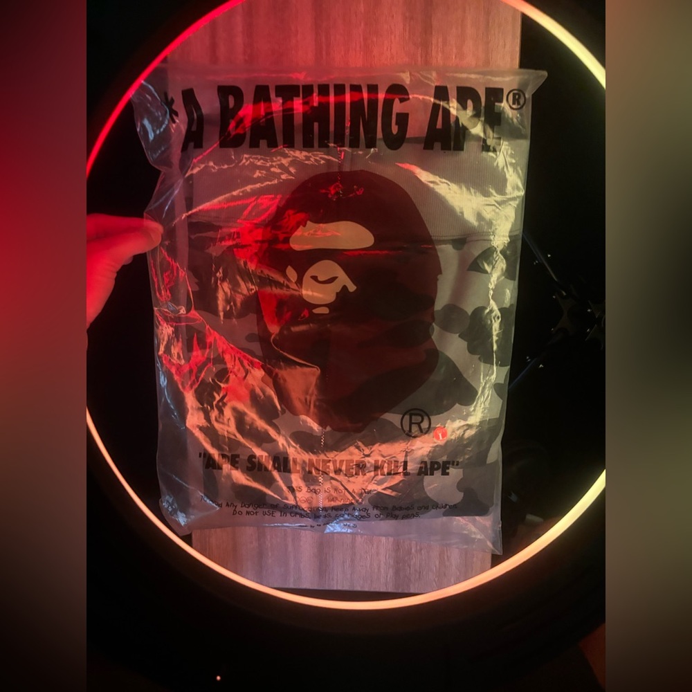 Bape Camo Jacket - black and Gray